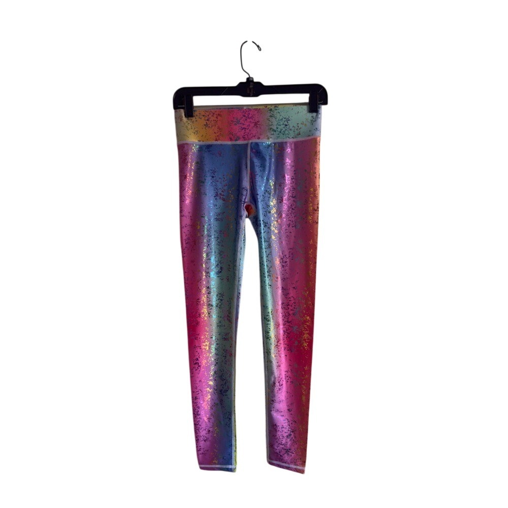 Terez Rainbow Haze Capri with Foil Overlay sz small